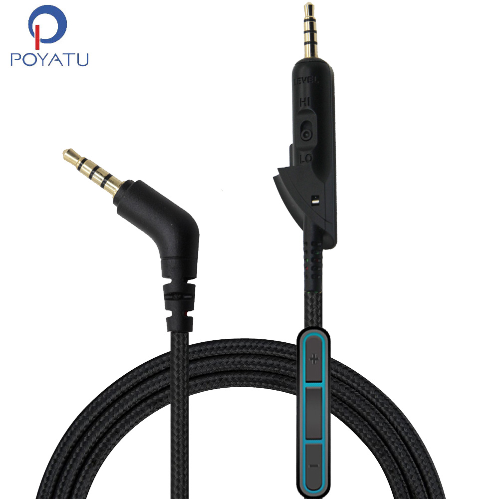 Wired Earphone Mic - Сменный кабель Poyatu для наушников Bose