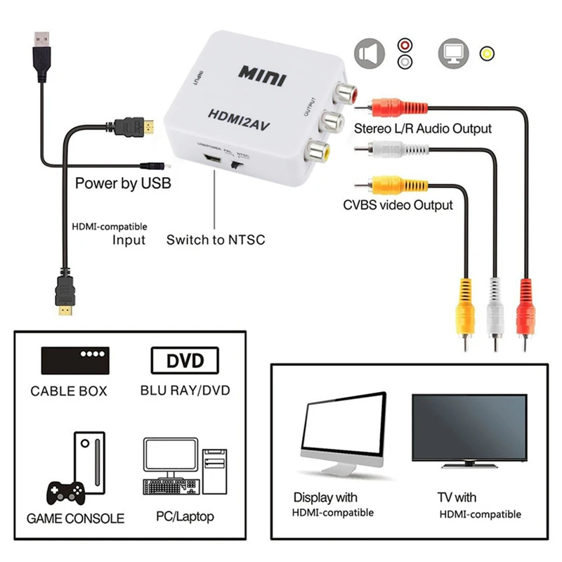 HDMI-совместимый адаптер конве – обзор и цена Audio Splitter Y
